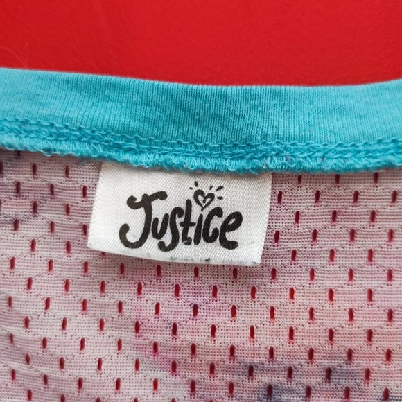 Justice   "Awesome 04" puppy dogs jersey style T-shirt girl size 18 - Picture 6 of 7